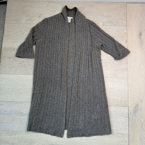 White + Warren Heather Gray Cashmere Sweater